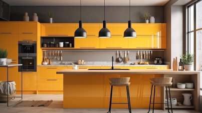 Pravara-Modular-Kitchen-10-Orange